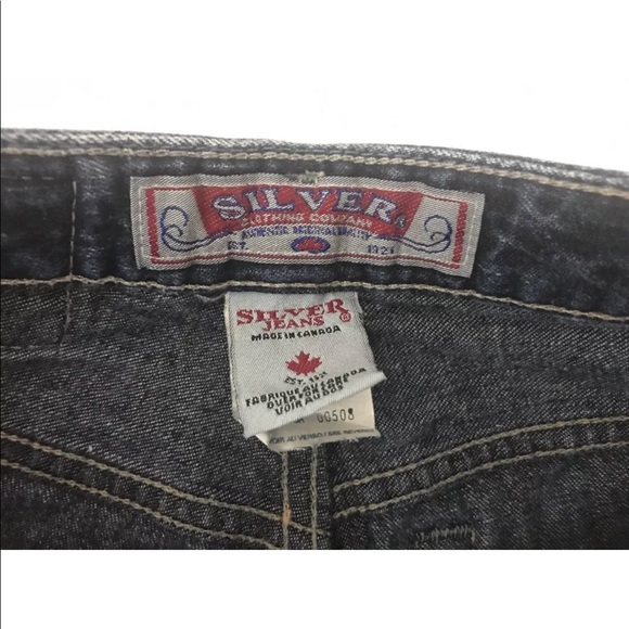 Button Fly flare mid rise 26-35 silver jeans - Picture 7 of 8